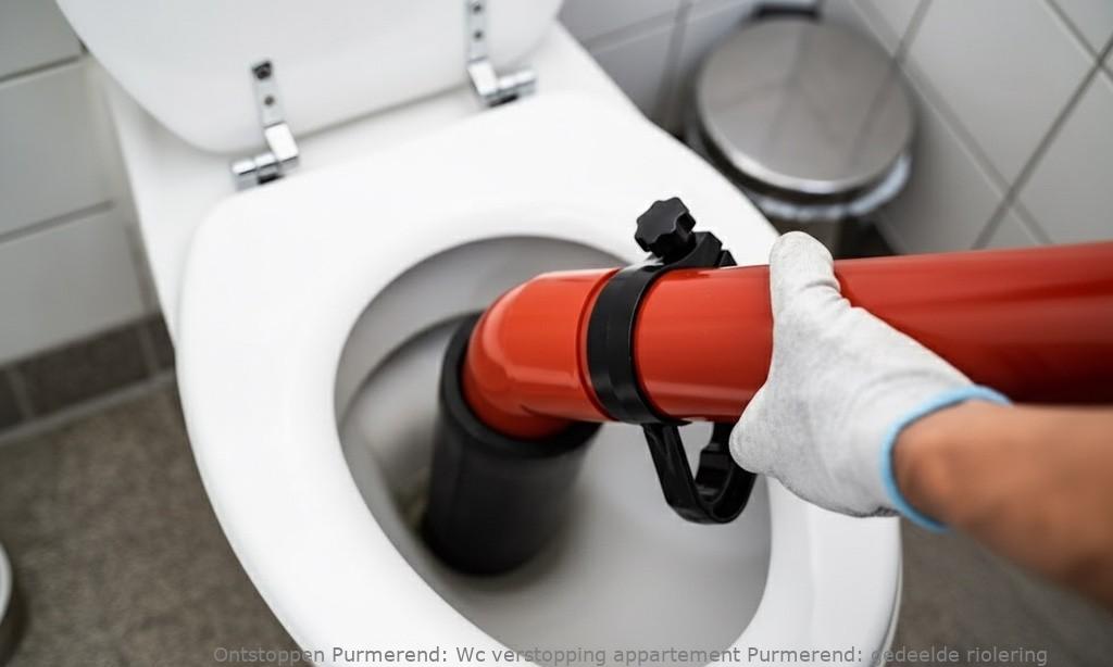 Wc verstopping appartement Purmerend: gedeelde riolering